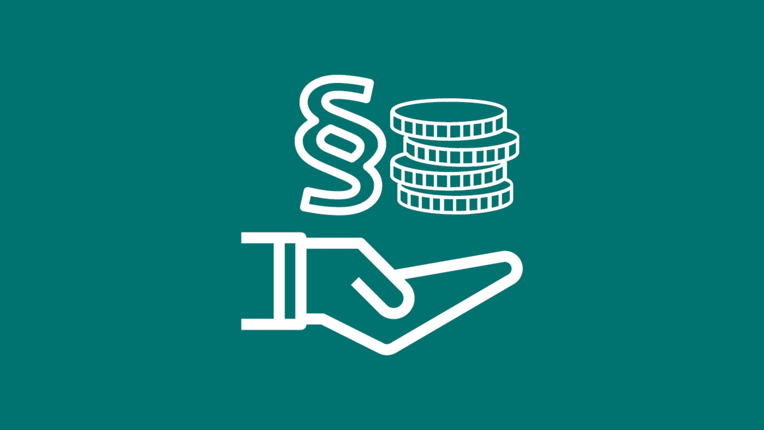 Icon mit Hand und Geld